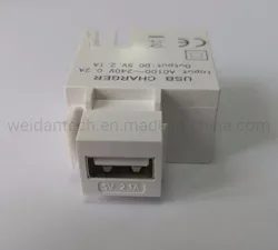 Carregador de Energia USB Modular Inseridor Keystone