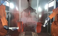 Máy phun sơn bột tái chế mô-đun cho việc nâng cấp dây chuyền phun sơn hiện có