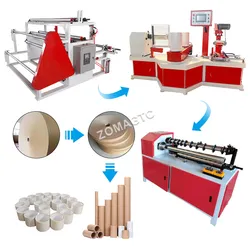 Máquina Automática de Corte de Núcleo de Papel Cortador de Papel Máquina de Fabricação de Tubo de Papel