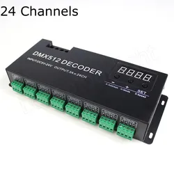 RGB RGBW LED Streifen Controller 24CH DMX LED Decoder Licht Controller