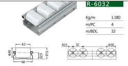 Tracce per rulli per sistema di scaffalatura per tubi (R-4022)