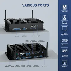 Industrieller lüfterloser Mini-Box-PC kompakter Computer