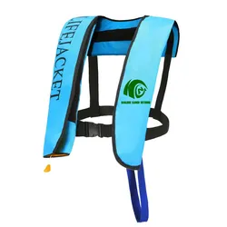 Personalisierte aufblasbare Schwimmweste universelle Größe wasserdicht Angeln Rafting Rettung