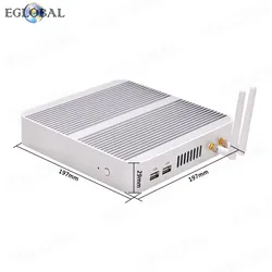 Kompakter Intel Core I3-8140u Mini-PC für digitale Anzeige, ultra leiser Desktop-Computer