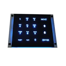 Tastiera in metallo robusto con retroilluminazione a LED e 4X4 tasti a matrice