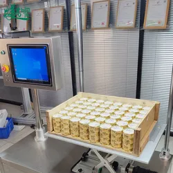 Optische Sortiermaschine mit KI-Visueller Erkennung Chargen-Code-Lesung Inspektion QR-Code Barcode-Scanning Datensystem für Flaschen Kartons CCD-Vision Inspektion