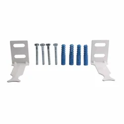 Weiß pulverbeschichtetes Heizkörper-Wandmontagehalter-Set mit Zubehör