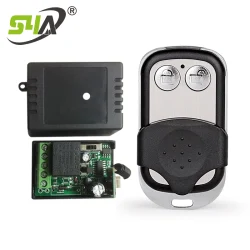 Türzugangskontrolle 433MHz oder 315MHz Drahtloses Fernbedienungsset mit zwei Kanälen Relais DC 12V Lerncode-Fernbedienung für Smart Lock Smart Übertragung