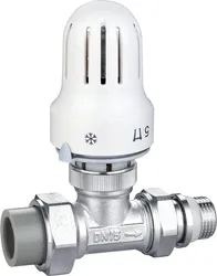 Thermostatisches Heizkörperventil mit gerader Bauart für Heizsystem