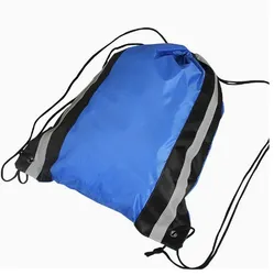 Werbe reflektierender Rucksack mit Kordelzug