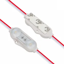 DC 12V Modul LED Outdoor Tahan Air 1.2watts Kotak Lampu Per Modul dengan IP65 Pita Perekat Injeksi untuk Tujuan Dekoratif Modul LED 12V