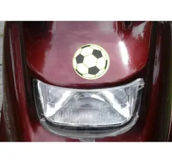 Geschenk PVC Beliebtes Fußballmuster Sicherheitsreflektierender Aufkleber Schlüsselanhänger