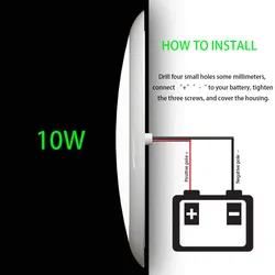 Luz de teto LED RV de 12 V, Ultrashin, à prova de água, para caravanas Marinho por Damavo
