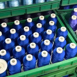 5000m Maßgeschneiderter Polyester-Stickfaden mit Federkern, mehrere Farbausführungen