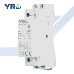Contator AC de alta qualidade para trilho DIN, tipo de controle automático, contator modular
