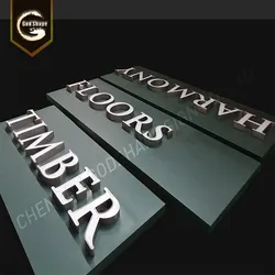 広告用フロントリット 3D LED文字ボードライトボックスディスプレイ建物看板