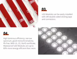 LED-Modul Weiß 6500K 1.2W LED-Schaufensterlichter wasserdichte Ersatzlichter für aufblasbare Dekorations-LED-Modullichter für Schilder