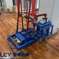 Mobile Mini Ziegelmaschine Tragbare kleine Blockmaschine für den Bau