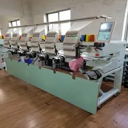 Vollautomatische 6 Kopf Hut Stickmaschine Bekleidungs Computerisierte Stickmaschine