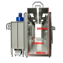 Automatisches Pulverbeschichtungsanlagenpaket beinhaltet ein Rückführungsgerät