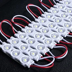 โมดูล LED สีขาว 3 โมดูล LED 12V กระแสตรง 1.8watt/PCS แสงโมดูล LED สำหรับป้ายโฆษณา แสงพื้นหลัง ป้ายสัญลักษณ์