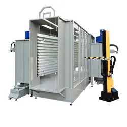 Automatisches Pulverbeschichtungsanlagenpaket beinhaltet ein Rückführungsgerät