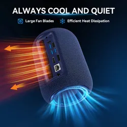Host Mini PC AMD Ryzen R7 8745HS 7840HS 7735HS para Escritório em Casa, Sistema de Computador Mini para Jogos