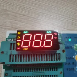 Anpassbares leuchtend rotes und blaues 3-Digit LED-Display zur Steuerung des Gefrierschranks
