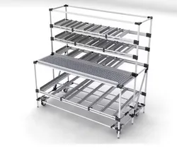Rodillo deslizante Placon galvanizado para sistema de estantería de tuberías Lean