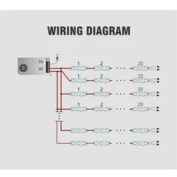 Mini LED Modülü 1LED 2835 SMD DC12V 6500K Yüksek Parlaklık Su Geçirmez Işık Kutusu Harf Reklam Tabelası LED Çip Modülü