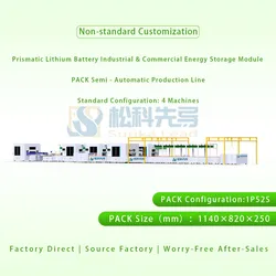 Linha de Montagem de Pacotes de Baterias de Armazenamento de Energia Solar de Alto Desempenho
