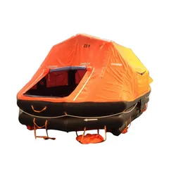Solas a/B Pack aufblasbares Rettungsboot mit GRP-Behältern