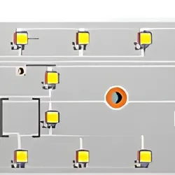 Individuelle quadratische LED-Module, LED-Lichtmodule mit Konstantstrom, hohe Effizienz bis zu 190 lm/W