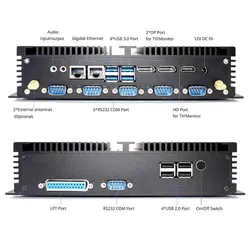 Computador Mini Industrial Hystou de Desempenho Versátil Core I7 Desktop Mini PC Sem Ventoinha