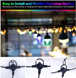 RGB LED Lichterkette Musik Fernbedienung APP Steuerung