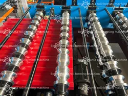 Macchina automatica per la formatura di tetti in metallo con sistema di controllo PLC