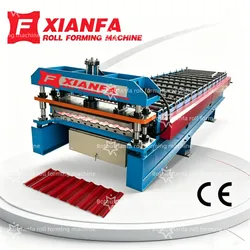 Macchina automatica per la formatura di tetti in metallo con sistema di controllo PLC