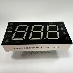 Buntes 3-Digit 7-Segment LED-Display für den Kühlschrankgebrauch
