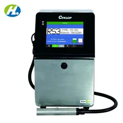 Cyklop Cm760 Ultra Hochgeschwindigkeitskontinuierlicher Tintenstrahldruckcodierer Industrieller Tintenstrahldrucker Haltbarkeitsdatum QR-Code Kunststoff HDPE Cij Drucker