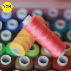 100% Polyester Nähband 40/2 Spun Dyed für Basting Nähen