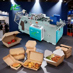 Máquina de Produção de Montagem de Cartões Máquina de Fabricação de Caixas de Papelão Máquina de Fabricação de Caixas para Fast Food