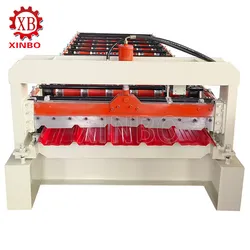 6 Rippenschalenprofil-Dachblech-Rollformmaschine Linie