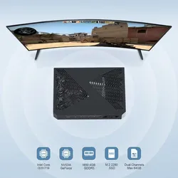 อินเทล I7 13th เจน ซีพียู พร้อม Rtx3050/ Rtx4060/ การ์ดจอ อาร์ทีเอ็กซ์ 5050 DDR4 ออกแบบมินิพีซีสำหรับเล่นเกม