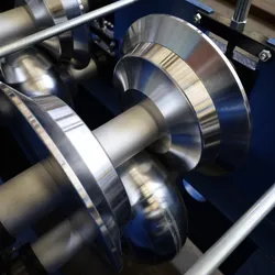 Automatische farbige Stahlmetall-Ridge-Cap-Fliesen-Rollformmaschine