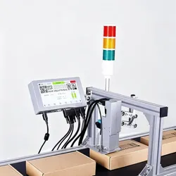 Máquina de Impressão de Data de Validade com Impressora Inkjet Industrial de Velocidade Ajustável de Baixa Manutenção
