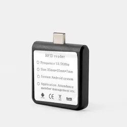13.56MHz Lettore USB Mobile OTG Smartphone Lettore RFID per Sistema Android Ios