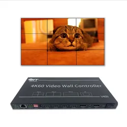 Bitvisus 4K HDMI-Videowandprozessor 3X3 Controller mit Rotationsfunktion