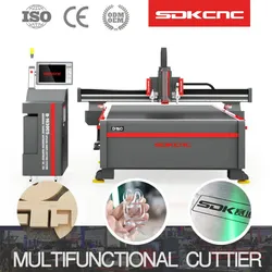 Digitale visuelle Multifunktions-CNC-Fräsmaschine für Etiketten, Acryl, Sperrholz, Werbung