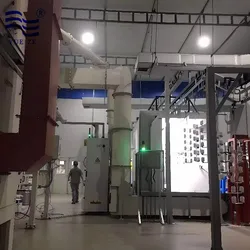 맞춤형 수직 왕복 분체 도장 기계와 오버헤드 컨베이어 라인 조합