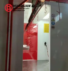 Sistema di rivestimento elettrostatico a polvere per grandi pezzi su rack